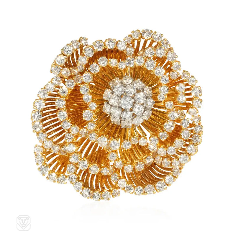 Tiffany & Co. Mid-Century blossom brooch