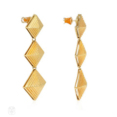 Tiffany & Co. pyramid pendant earrings