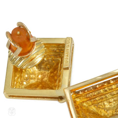 Tiffany & Co. pyramid pendant earrings