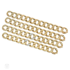 Tiffany & Co. Retro gold and diamond necklace convertible to four bracelet