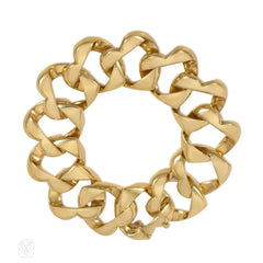Tiffany & Co. Retro gold heart link bracelet