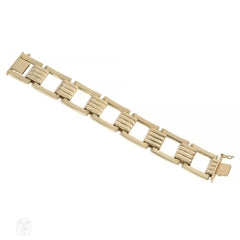 Tiffany & Co. Retro gold square link bracelet