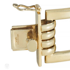 Tiffany & Co. Retro gold square link bracelet