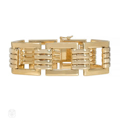 Tiffany & Co. Retro gold square link bracelet