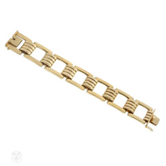 Tiffany & Co. Retro gold square link bracelet