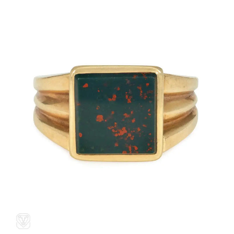 Tiffany Retro Bloodstone Signet Ring
