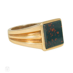Tiffany Retro bloodstone signet ring