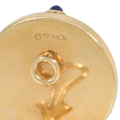 Trianon Sapphire diamond and hardstone earrings