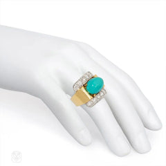 Turquoise and diamond ring, David Webb