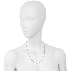 Two-color gold diamonds-by-the-yard chain