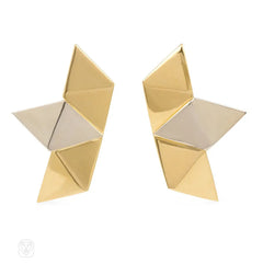 Two-color gold earrings, Gucci