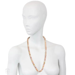 Two-strand South Sea and freshwater pearl necklace
