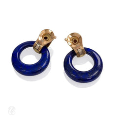 Van Cleef & Aprels interchangeable door-knocker hoop earrings