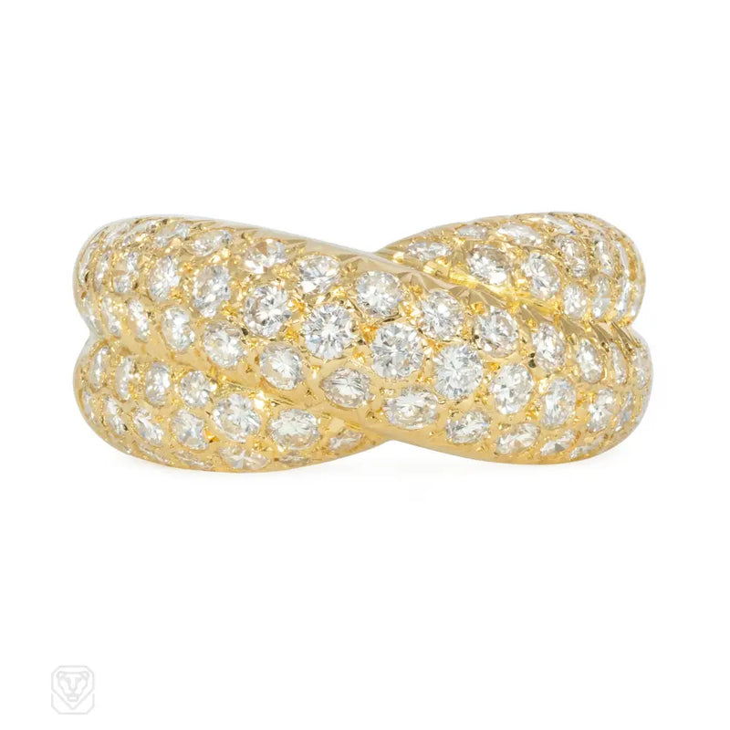 Van Cleef & Arpels Crossover Bombé Diamond Ring