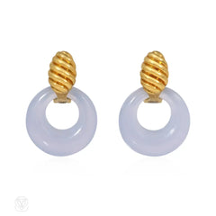 Van Cleef & Arpels, France chalcedony doorknockers