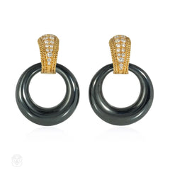 Van Cleef & Arpels Mid-Century, interchangeable hoop earrings