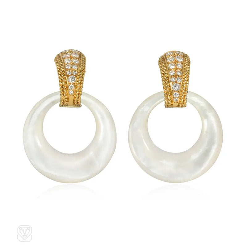 Van Cleef & Arpels Mid-century Multi-hoop doorknocker earrings