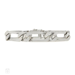 Van Cleef & Arpels, Paris white gold figaro bracelet