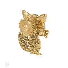 VCA mid-century cat pin