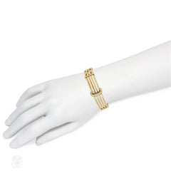 Victorian diamond and gold buckle bracelet