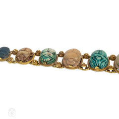 Victorian Egyptomania scarab bracelet