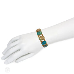 Victorian Egyptomania scarab bracelet