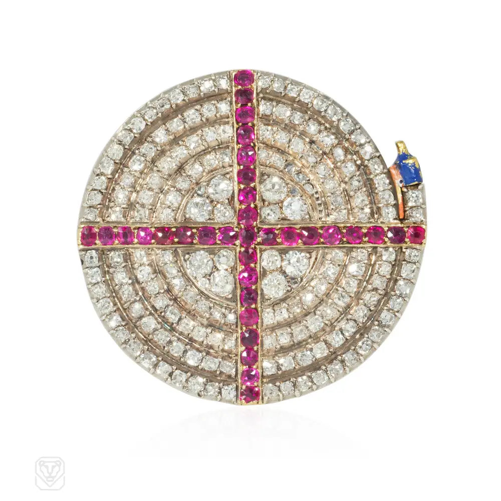 Victorian firework wheel brooch – Kentshire
