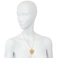 Victorian gold heart mourning locket