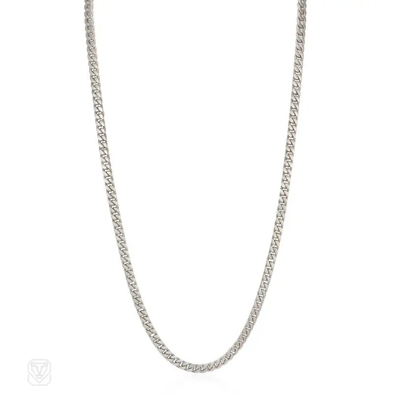 White gold curblink chain