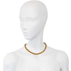 Woven gold necklace, Hermès, France