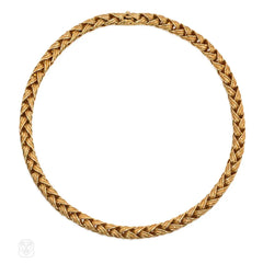 Woven gold necklace, Hermès, France