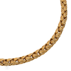 Woven gold necklace, Hermès, France